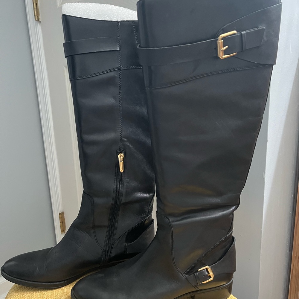 Sam Edelman Elegant Black Knee-High Boots